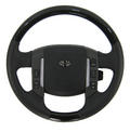 View Item Range Rover Sport Steering Wheel - Lined Oak Wood - Standard Grip - Napa Perforated Leather