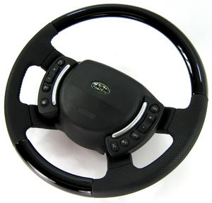 Range Rover L322 Heated Steering Wheel - Black Piano - Napa Perforated Preview