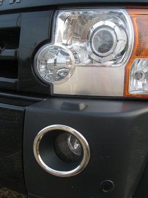 Land Rover Discovery 3 Chrome Front Fog Lamp Surrounds Preview