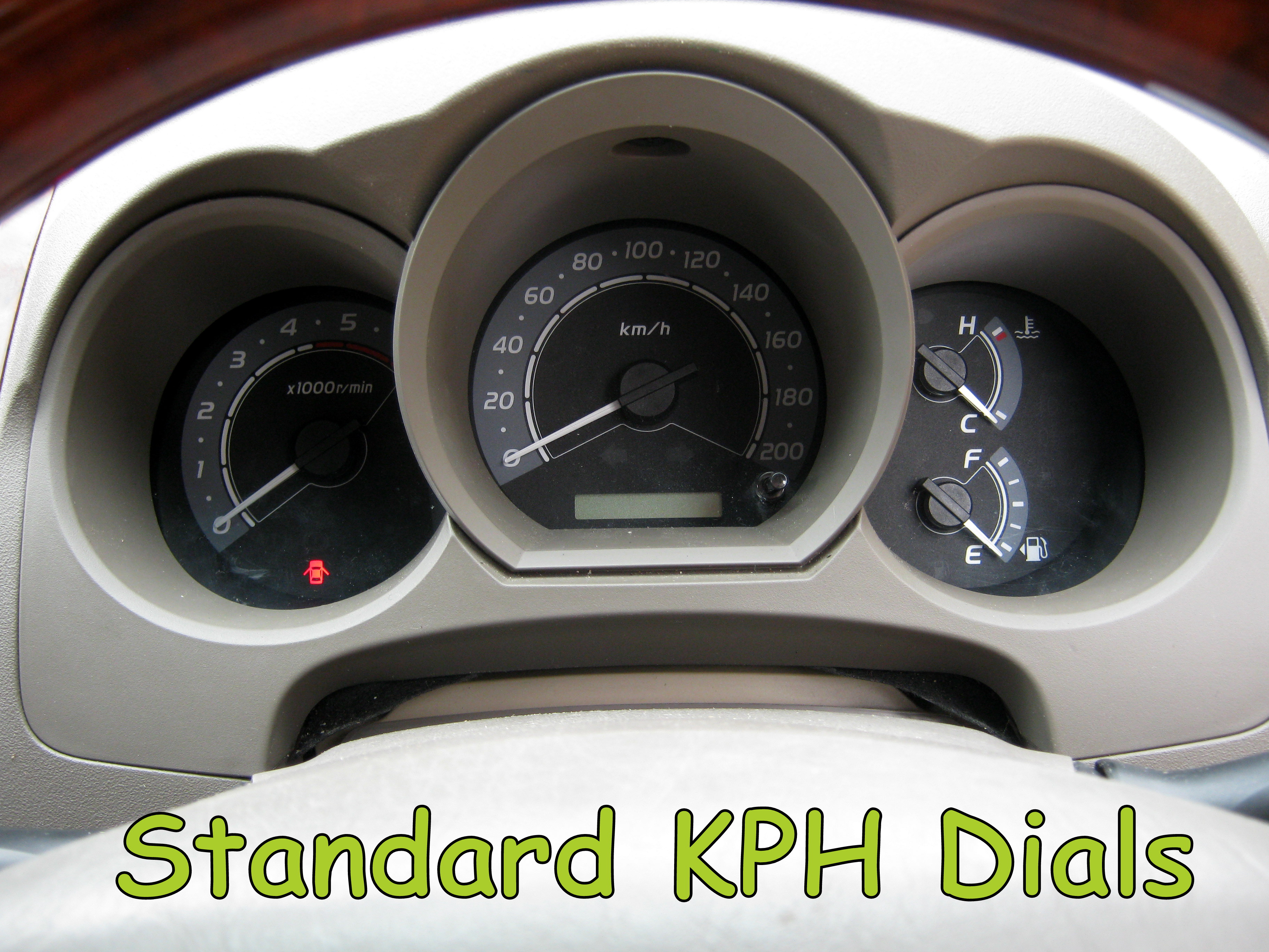 White speedo dial facia for Toyota Hilux Mk6 Vigo MPH eBay