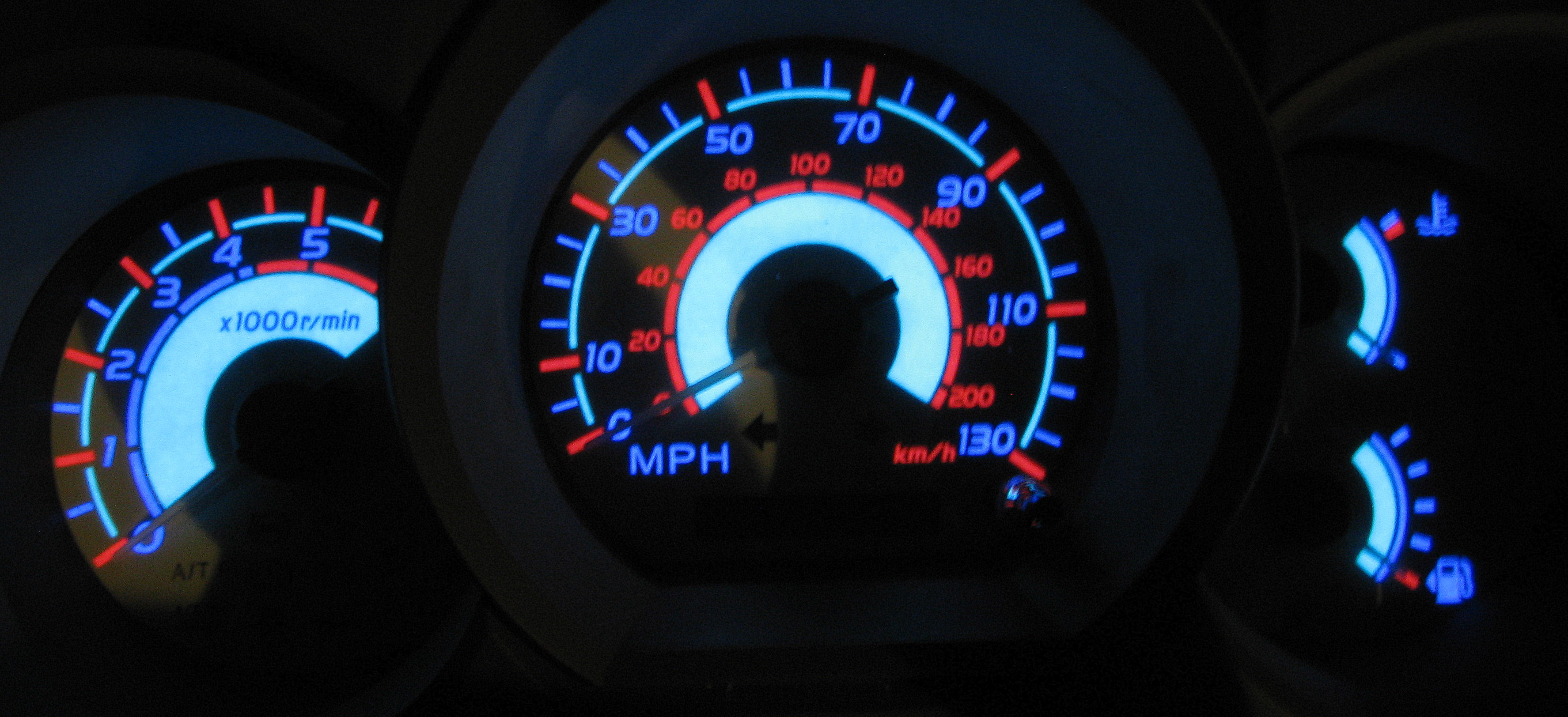 White speedo dial facia for Toyota Hilux Mk6 Vigo MPH eBay