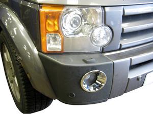 Landrover Discovery 3 Chrome Fog Lamp Bezels (complete bumper inserts) Preview
