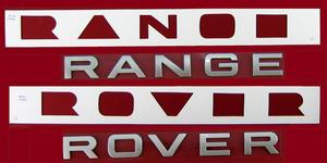 Range Rover P38 SILVER Tailgate Lettering ( Curved ) Preview