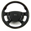 View Item Range Rover L322 Steering Wheel - Burr Walnut Non-Heated + Perforated SPORT Grip