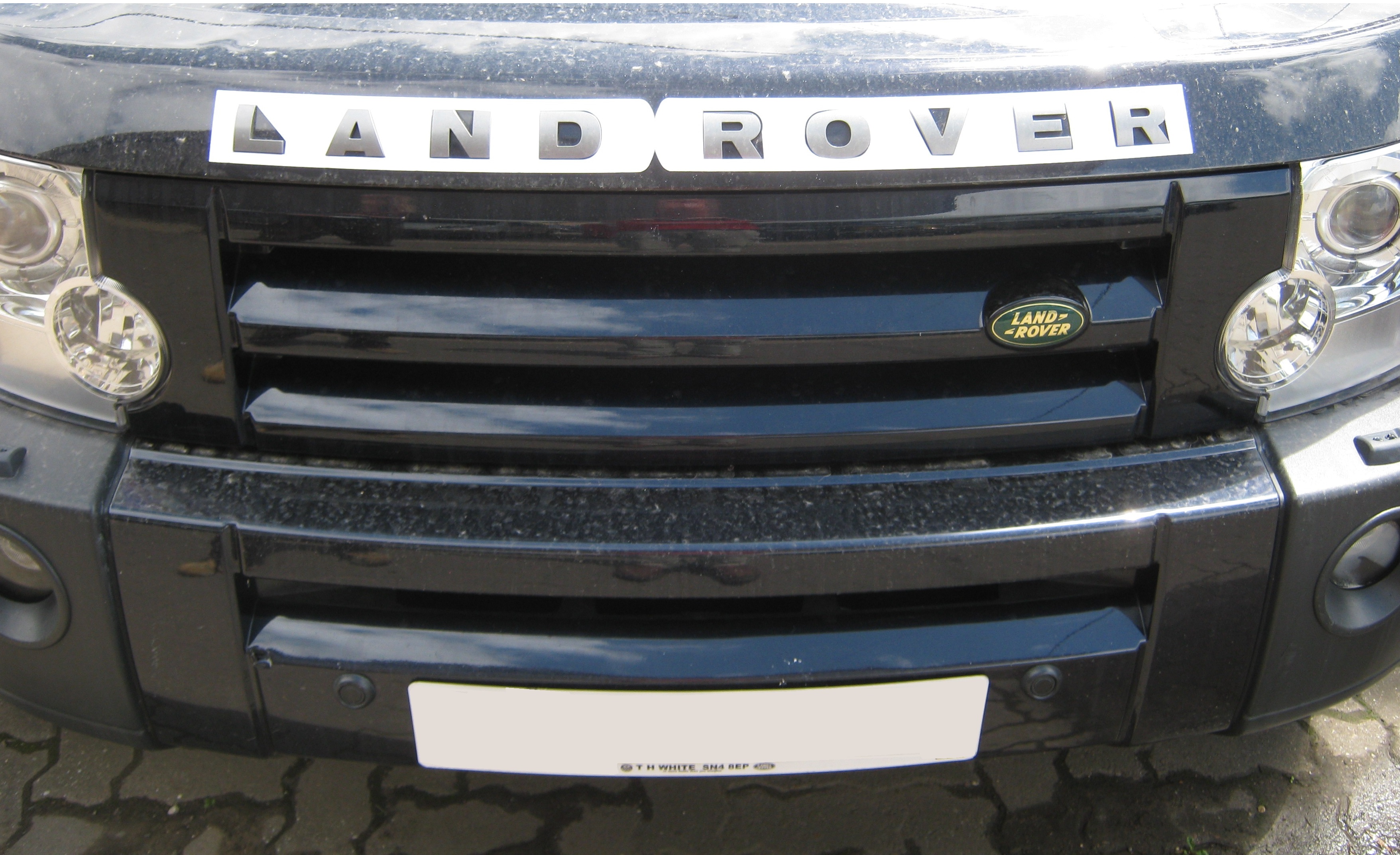Titanium Silver bonnet Lettering LAND ROVER for discovery ...