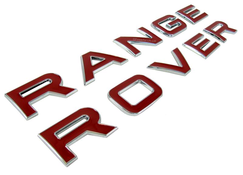 Range Rover Sport Tailgate Lettering RANGE ROVER - Chrome ...
