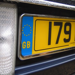 Range Rover L322 Chrome Rear Number Plate Surround ( chromed plastic ) Preview