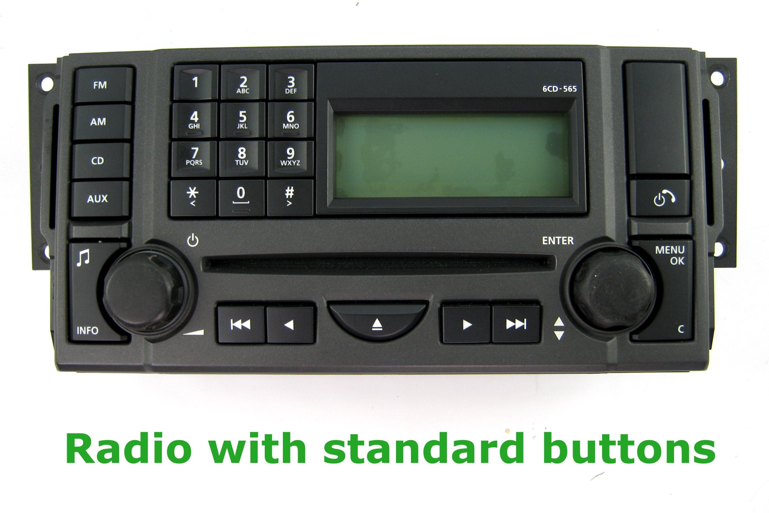 Machined Billet Aluminium Radio Button knob for Land Rover Discovery 3