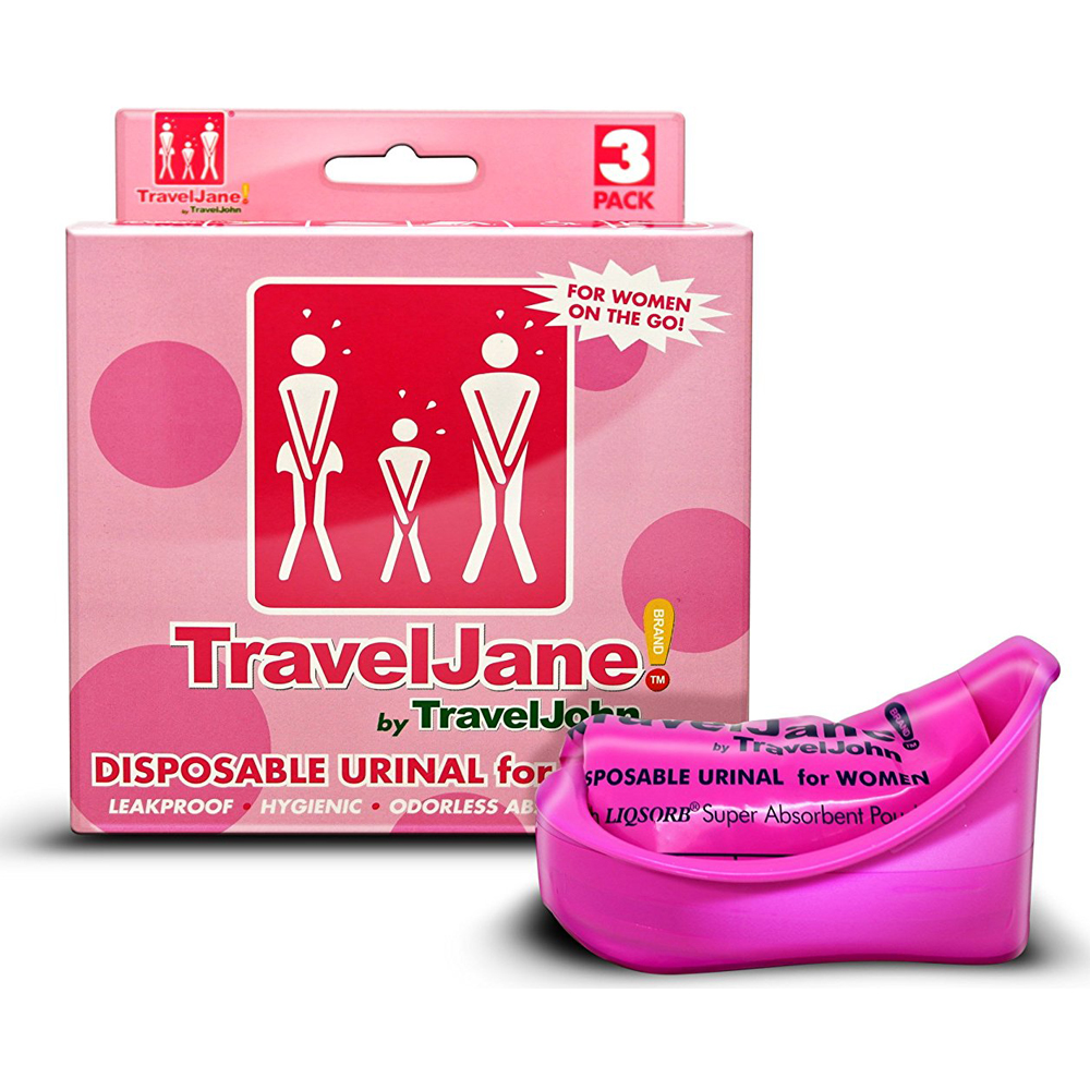 TravelJohn TravelJane Girl Ladies Women Disposable Urinal Urine Wee