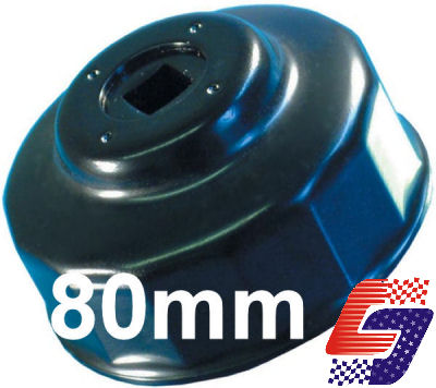 CAR MOTORCYCLE VAN CUP OIL FILTER REMOVAL WRENCH 80mm Enlarged Preview