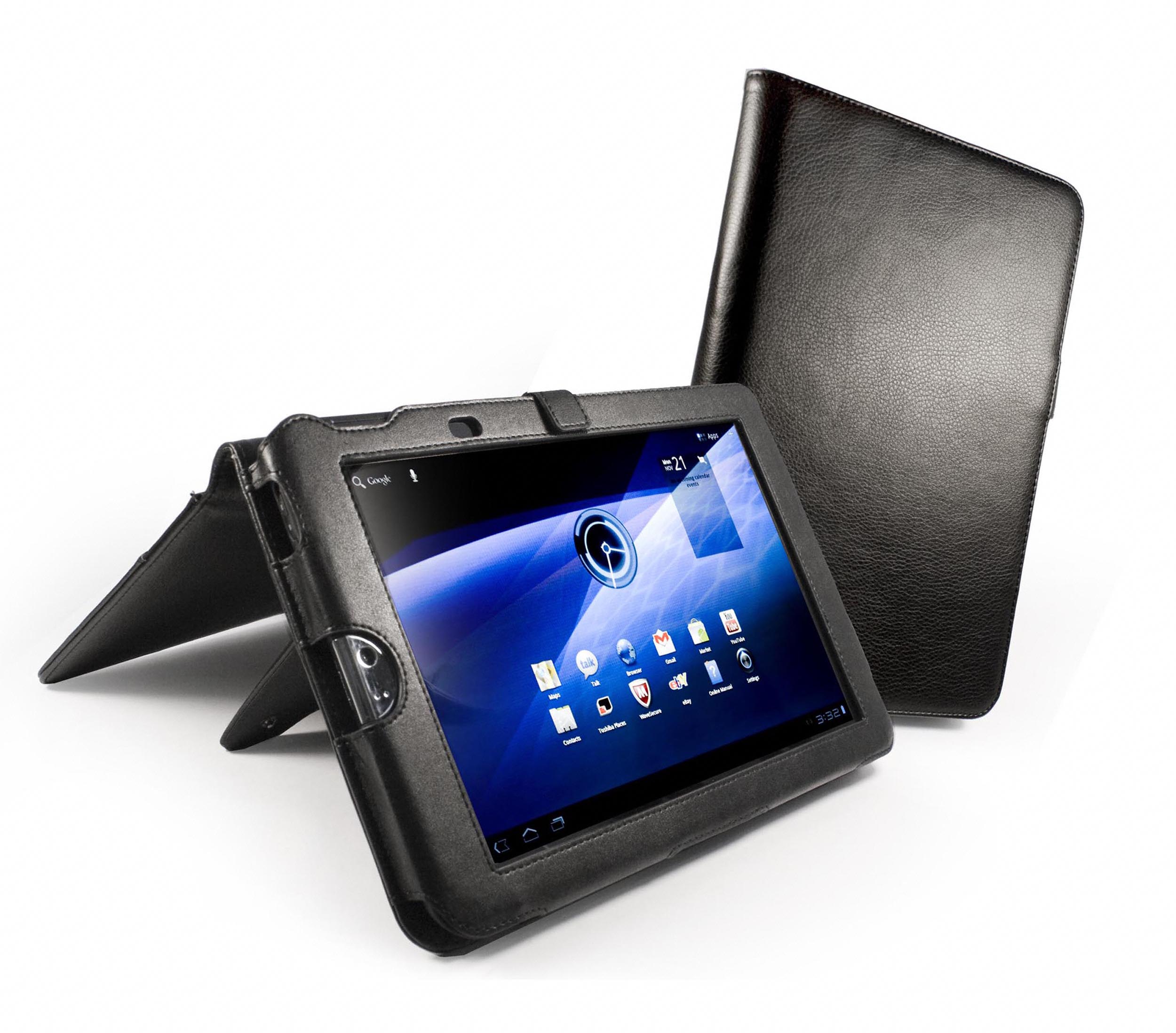 Tuff-luv Faux Leather Case With Integrated Stand For Toshiba Thrive 