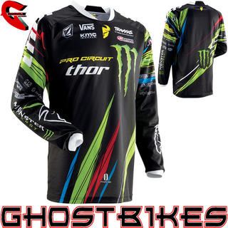 View Item Thor Phase SP13 Pro Circuit Monster Energy Motocross Jersey