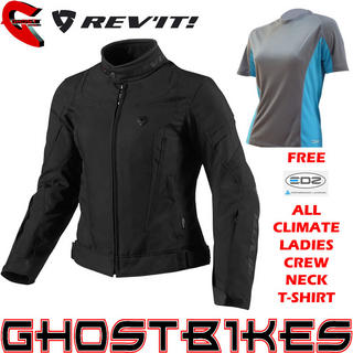 View Item Rev It Jupiter Ladies Jacket Black and FREE EDZ Top