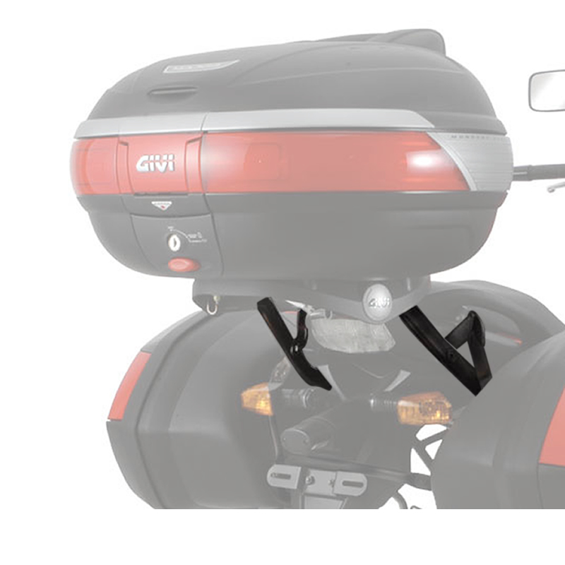 Porte-Bagages GIVI 348 FZ Pour Yamaha FZS 1000 Fazer - Monorack Noir Argent - Platine M5/M7