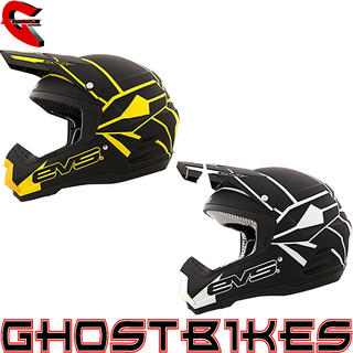 View Item EVS 2013 T5 Vortek Neon Blocks Motocross Helmet