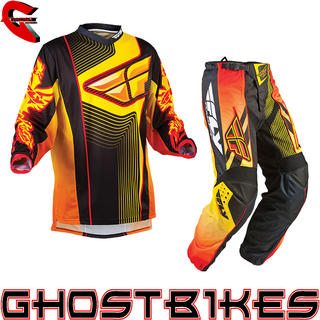 View Item Fly Racing 2013 F-16 LTD Black-Orange-Yellow Motocross Kit