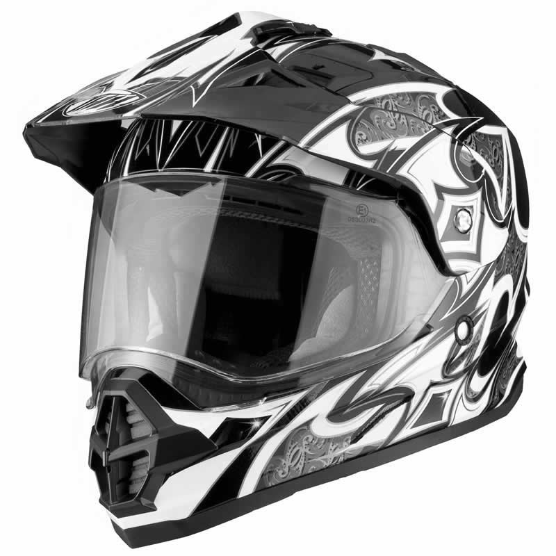 THH TX-26 TX26 DUAL SPORT MX ENDURO MOTOCROSS MOTORCYCLE OFF ROAD MOTO-X HELMET - Picture 2 of 11