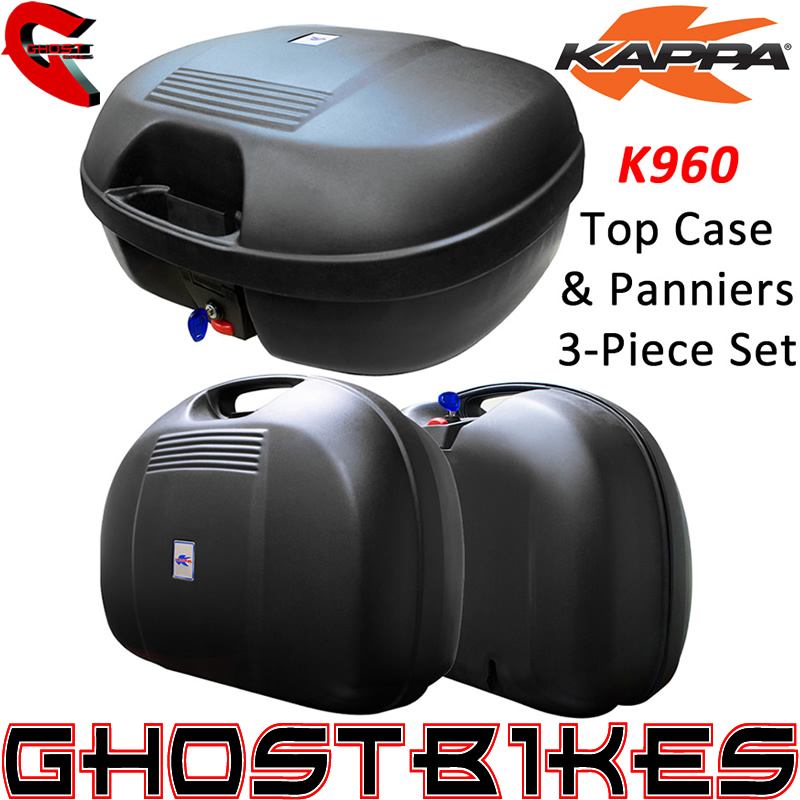 KAPPA MONOKEY K960 3 PIECE SET 44L MOTORCYCLE TOP BOX CASE AND SIDE