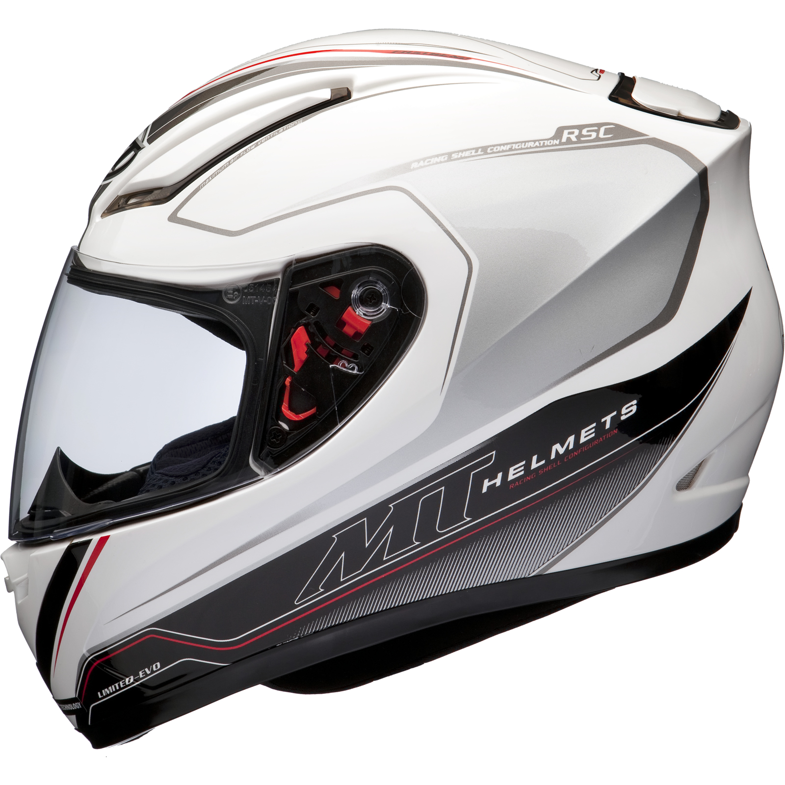 MT Revenge Evo White Motorcycle Helmet Motorbike Full Face Scooter ACU