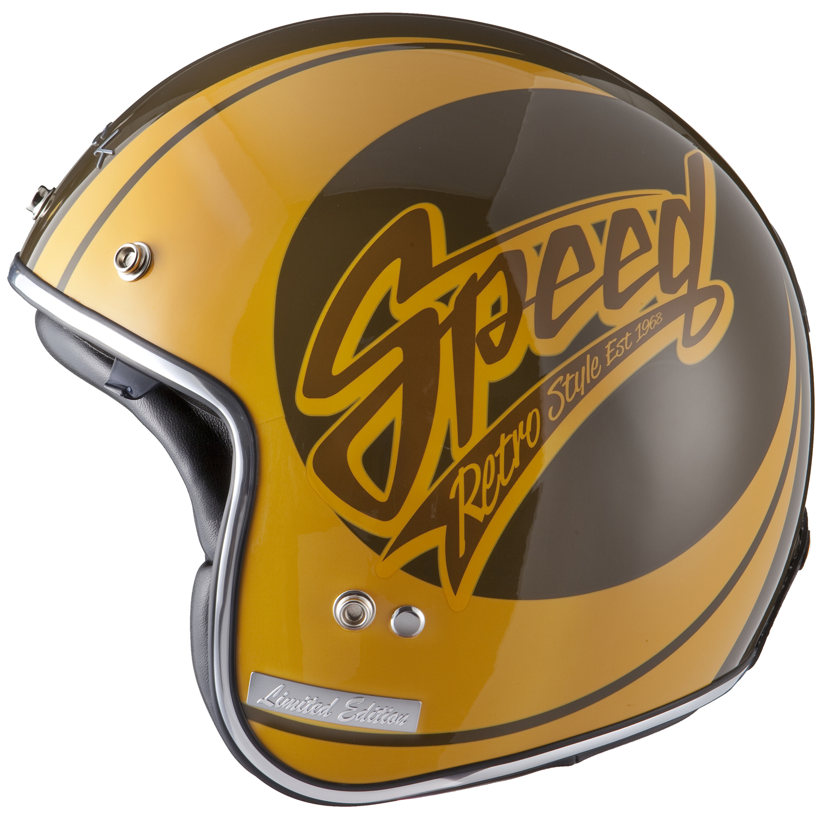 Limited Edition Black Jam 80S Retro Classic Mod Scooter Motorcycle Crash Helmet