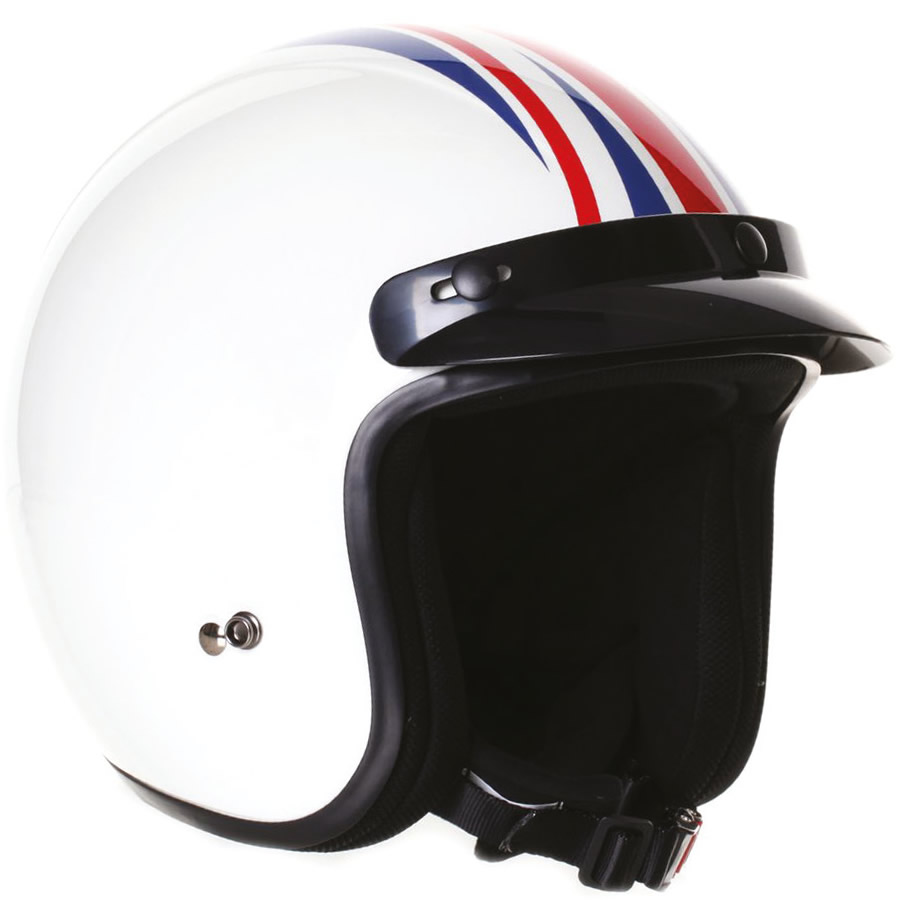 Stealth HD320 Union Jack Motorcycle Helmet Open Face Retro Vintage Jet