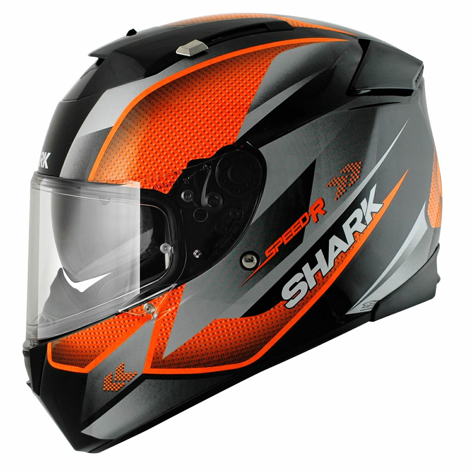 Shark Speed-R Tanker Black Orange Motorcycle Helmet Sports Bike ACU