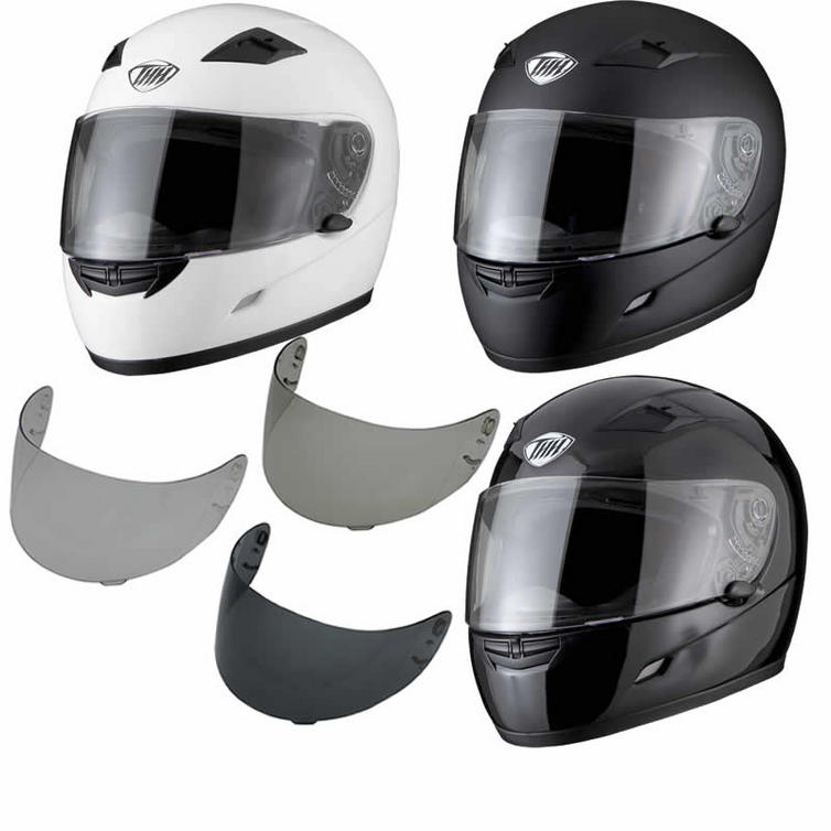 THH TS39 Plain Full Face Helmet With Additional Visor TS39