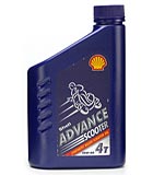SHELL ADVANCE SCOOTER 4 STROKE MOTORCYCLE ENGINE OIL 1L Enlarged Preview