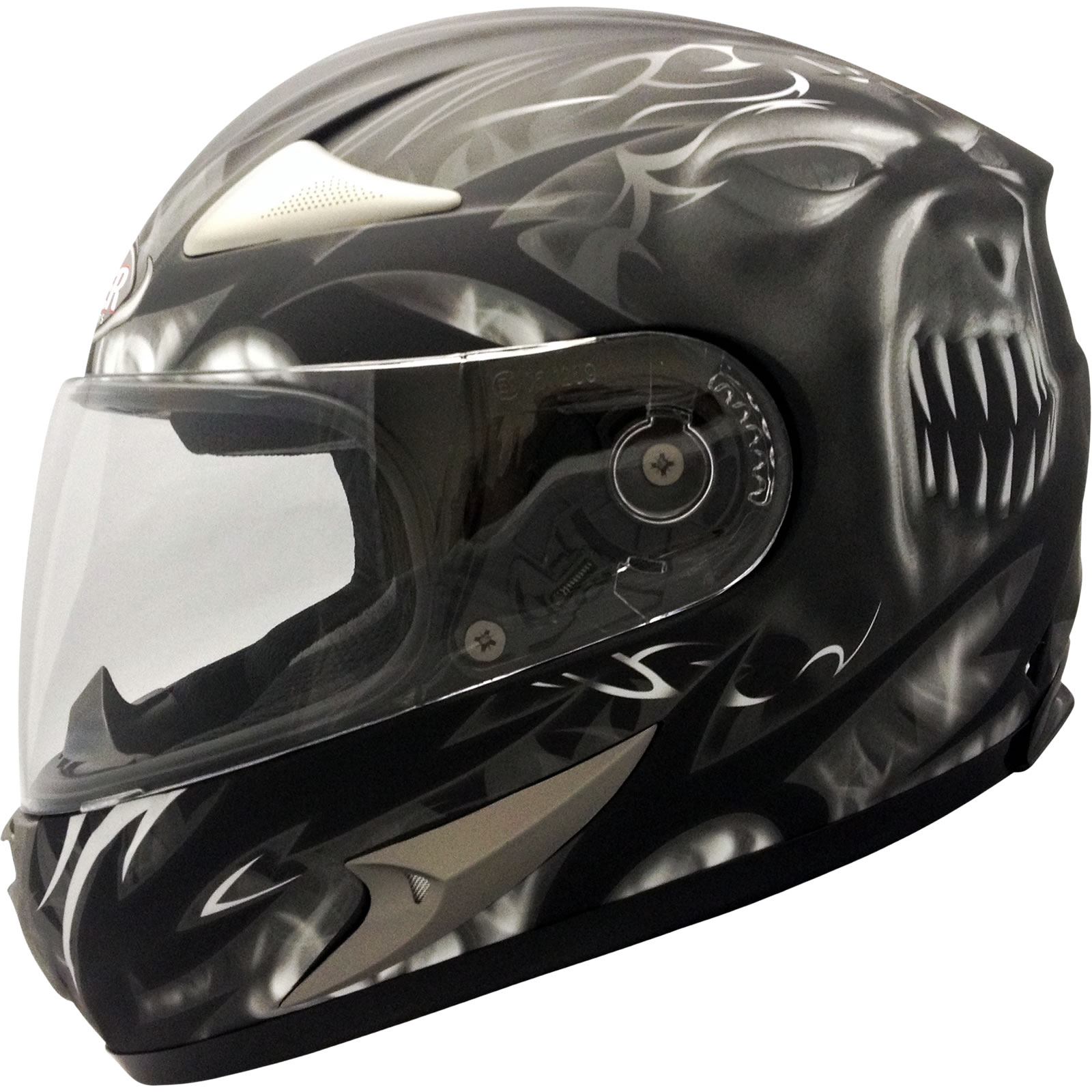 VIPER RS220 DEMON ACU GOLD MOTORCYCLE FULL FACE CRASH LID MENS