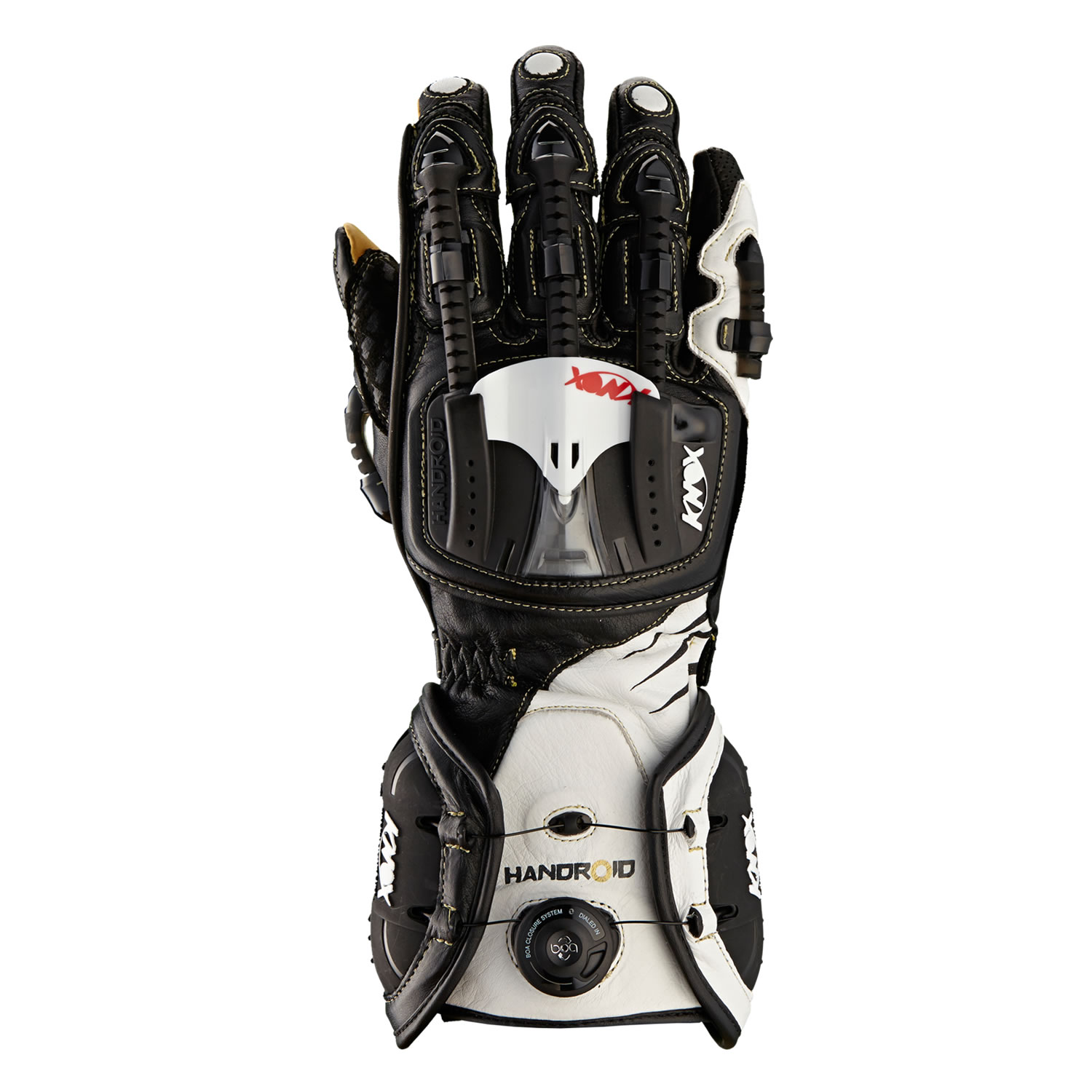 Knox Handroid Ce Approved Armoured Racing Sports Track Leather Motorcycle Gloves Ebay 0424