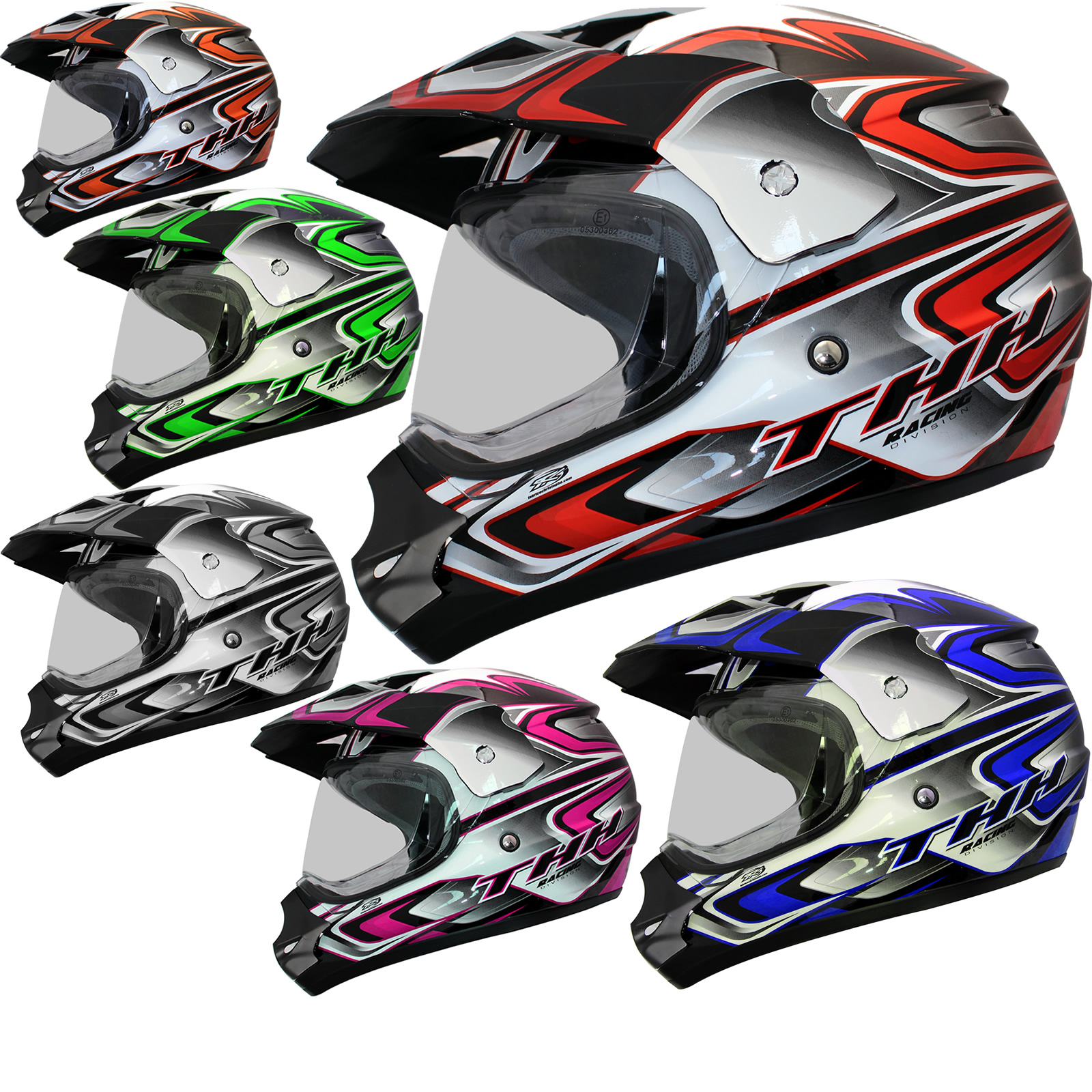 THH TX-13#3 Dual Sport Motocross Helmet