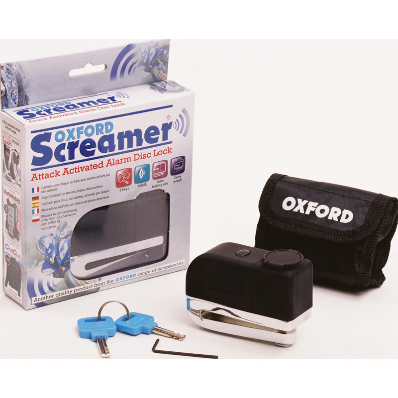 View Item Oxford Screamer Alarmed Disc Lock 