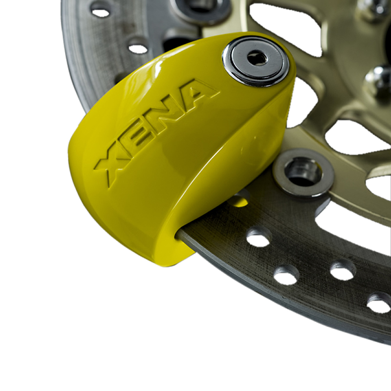XENA XX6Y VICTORY SECURITY ALARMED MOTORCYCLE YELLOW 6MM BRAKE DISC