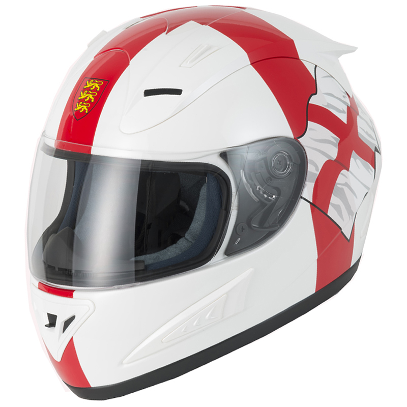 VCAN V100 ENGLAND UK FLAG MOTORCYCLE BRITAIN ACU GOLD RACE CRASH