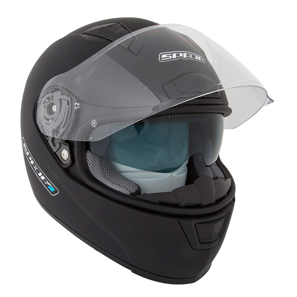 SPADA ARC PLAIN FULL FACE MOTORCYCLE MOTORBIKE INTERNAL SUN VISOR BIKE HELMET eBay