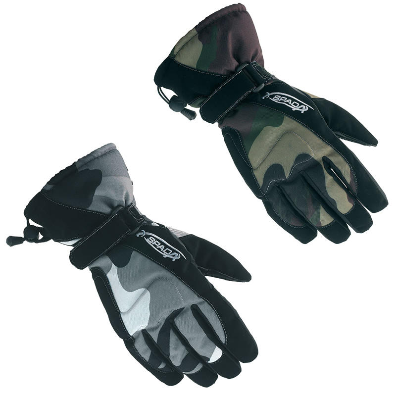 View Item Spada Camo Waterproof Motorcycle Gloves