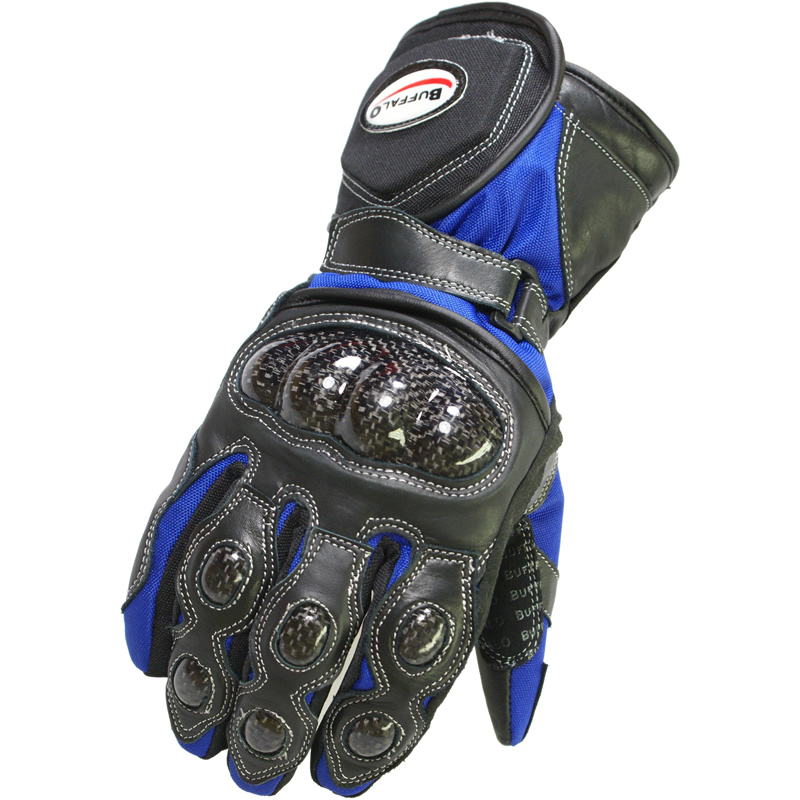 BUFFALO STORM TEXTILE WATERPROOF ARMOURED WINTER MOTORBIKE MOTORCYCLE GLOVES - Picture 3 of 4