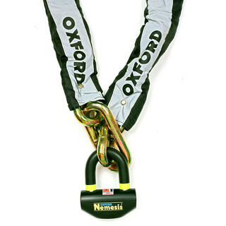 Oxford Nemesis Chain and Lock 2.0m 