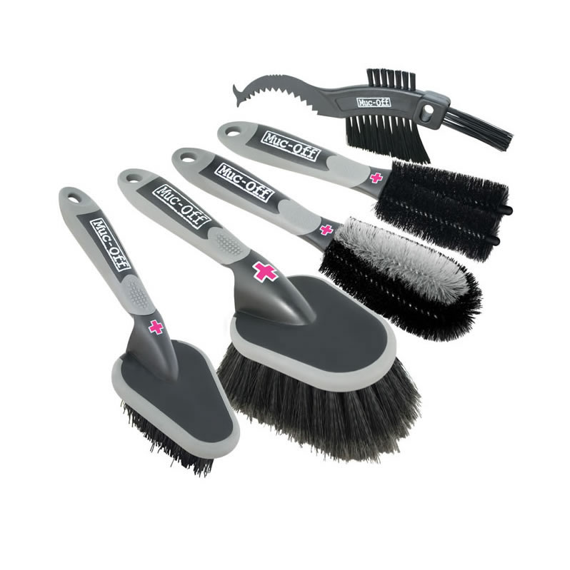 MUCOFF MOTORCYCLE BIKE CLEANING CARE 5 BRUSH WASH SET Enlarged Preview