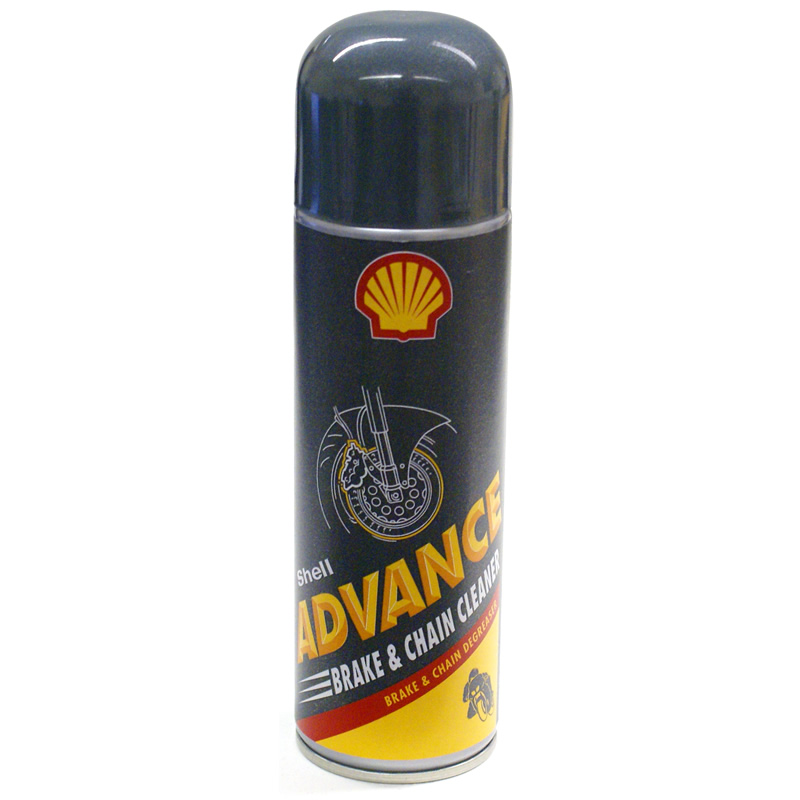 SHELL ADVANCE MOTORCYCLE MOTORBIKE BIKE BRAKE CHAIN CLEANER DEGREASER