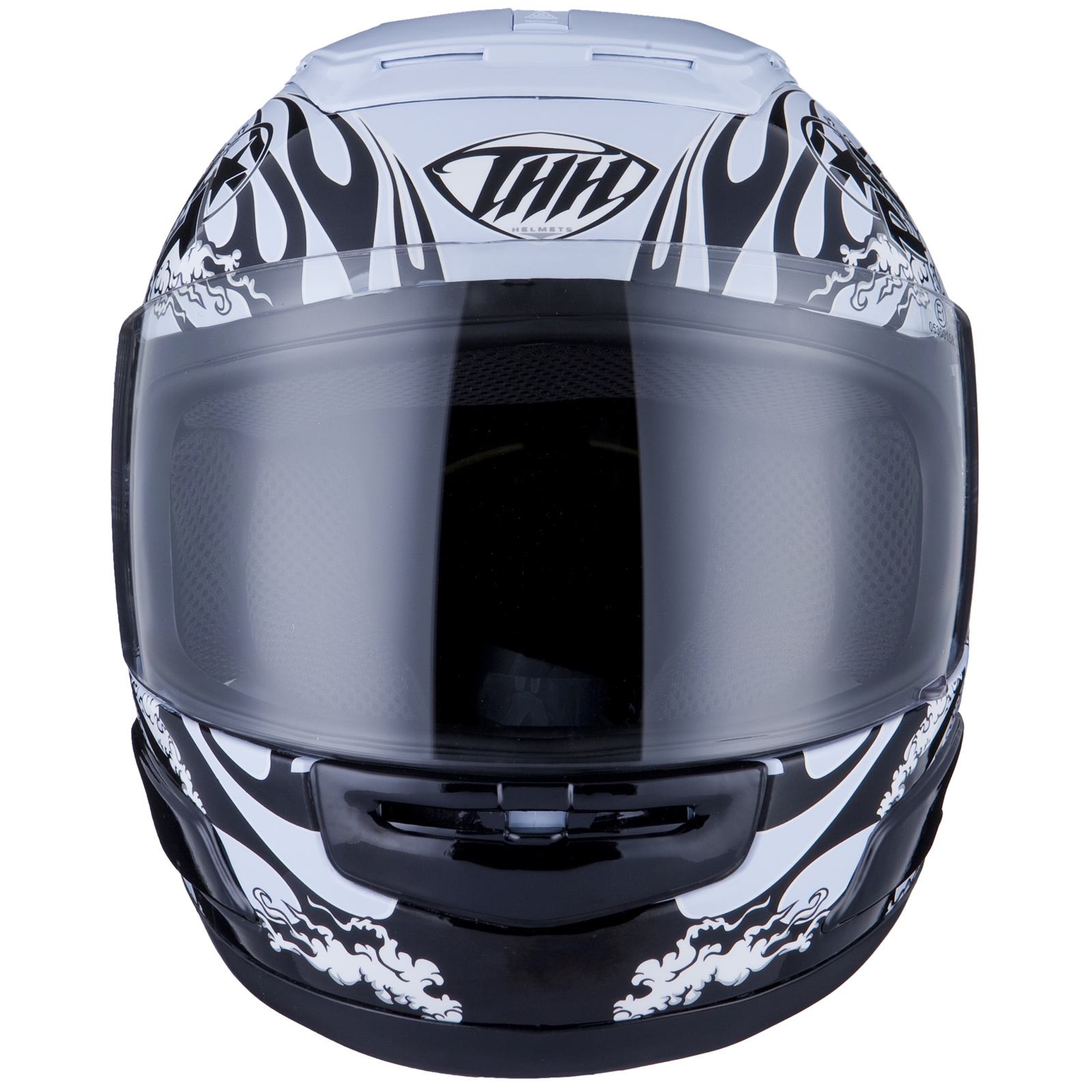 THH TS31Y 7 Pilot Sky Blue Black Youth Motorcycle Helmet Childrens