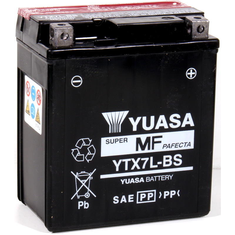 Yuasa YTX7L-BS Maintenance Free Battery - Clearance - Ghostbikes.com