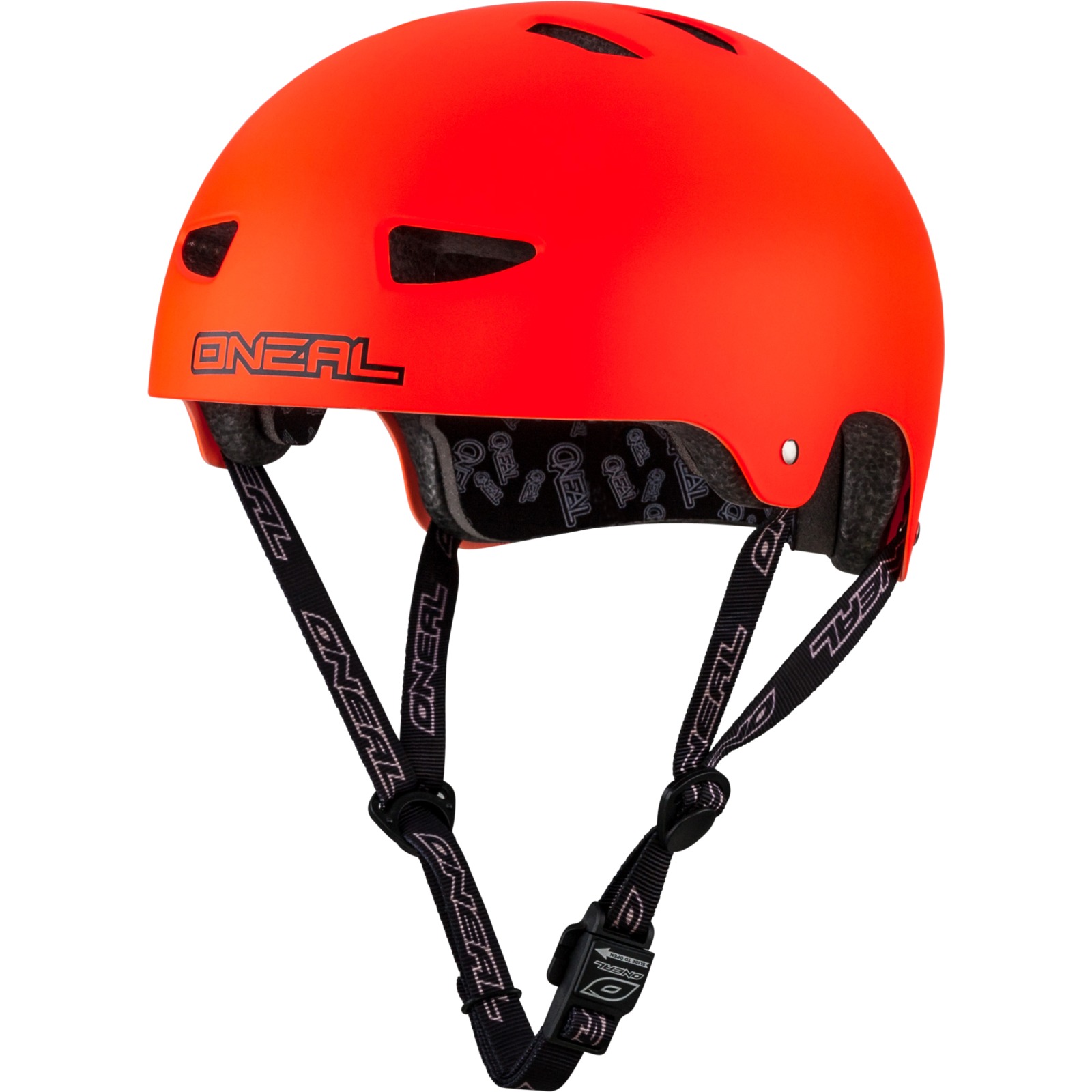 Oneal Dirt Lid Matt Neon Red Cycle Helmet BMX Skate Adult Sports