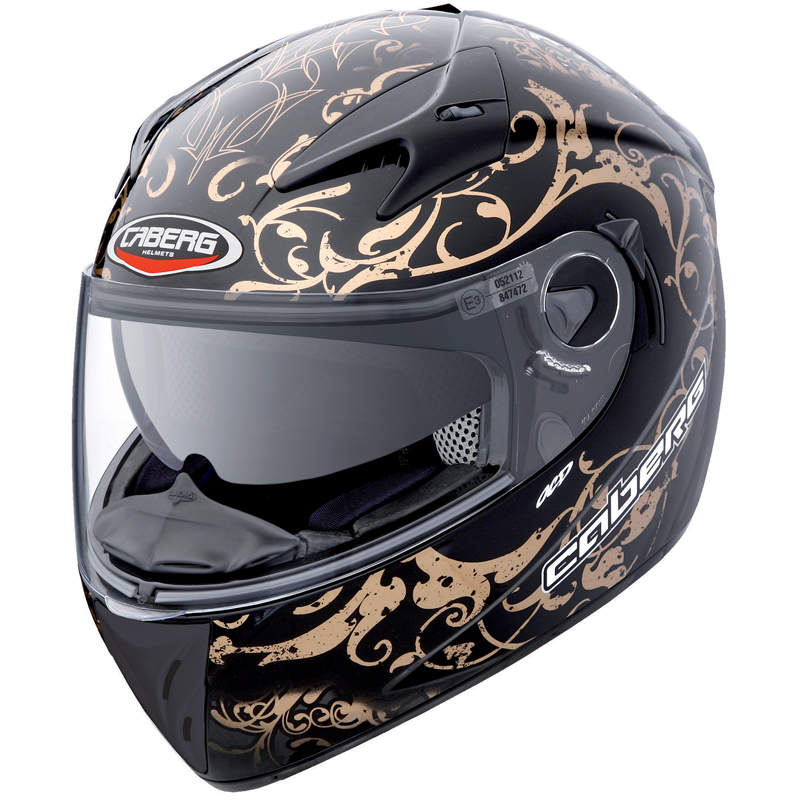 Caberg VR2R Pirat Black Bronze Motorcycle Helmet Inner Sun Visor Crash