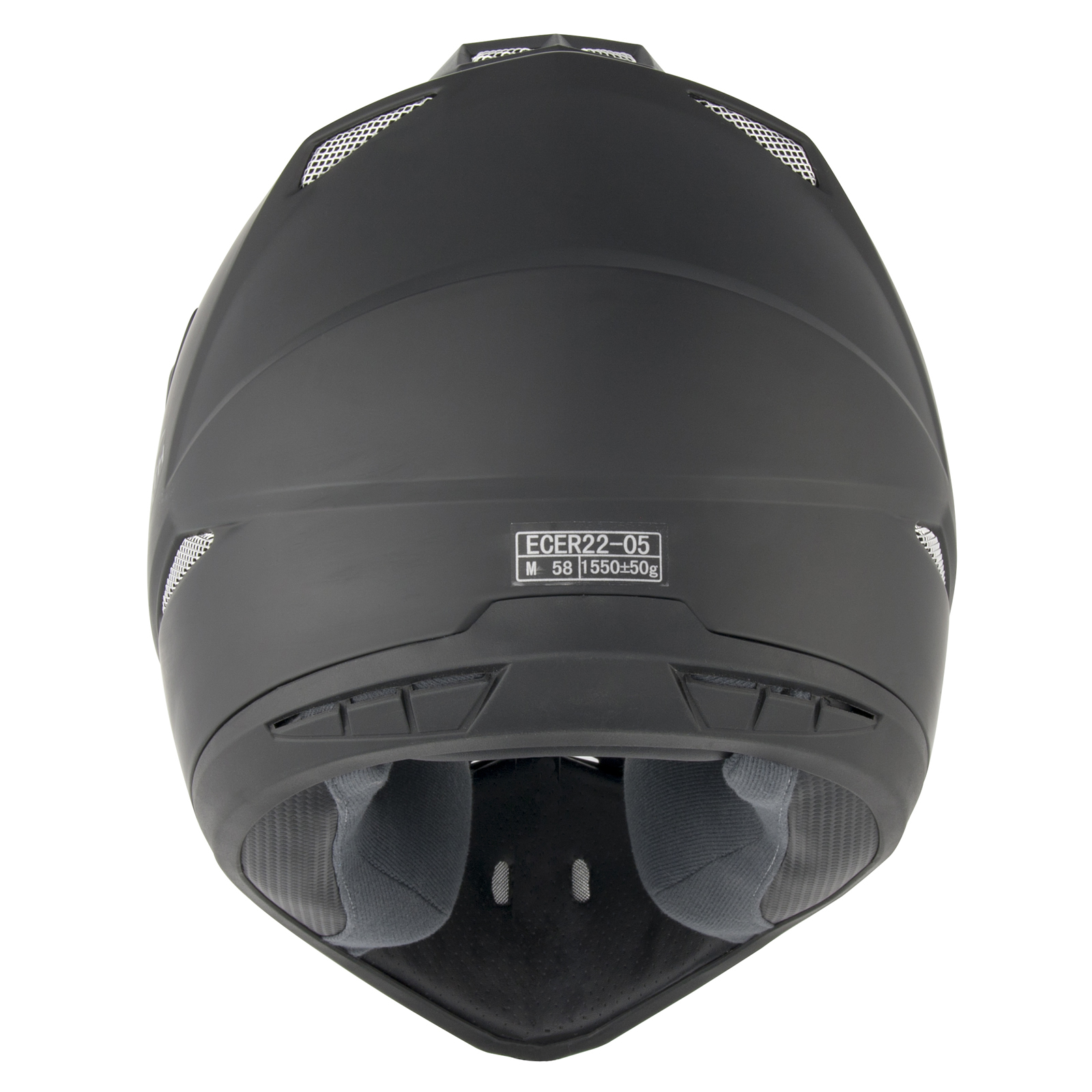 Stealth HD009 Adventure Plain Dual Sport Matt Black Motorcycle Helmet