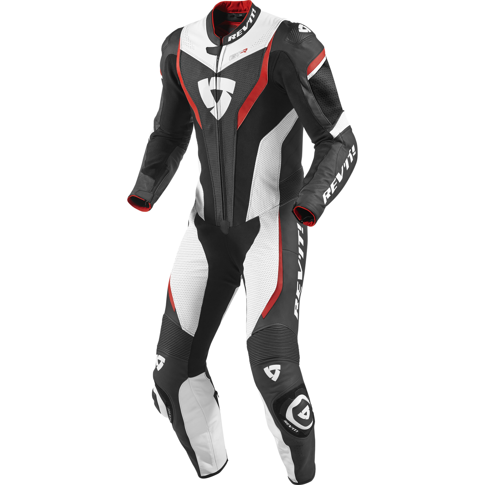 MATAGEAR Motorcycle White And Black One Piece Leather Racing 364 Suit CE Approved Protection