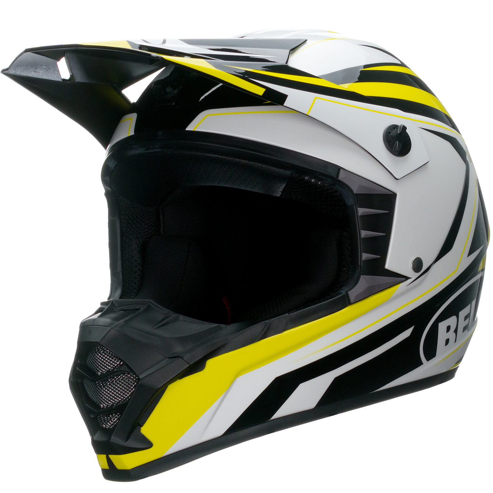 Bell SX1 Storm Yellow Motocross Helmet MX Cross MotoX Quad Racing