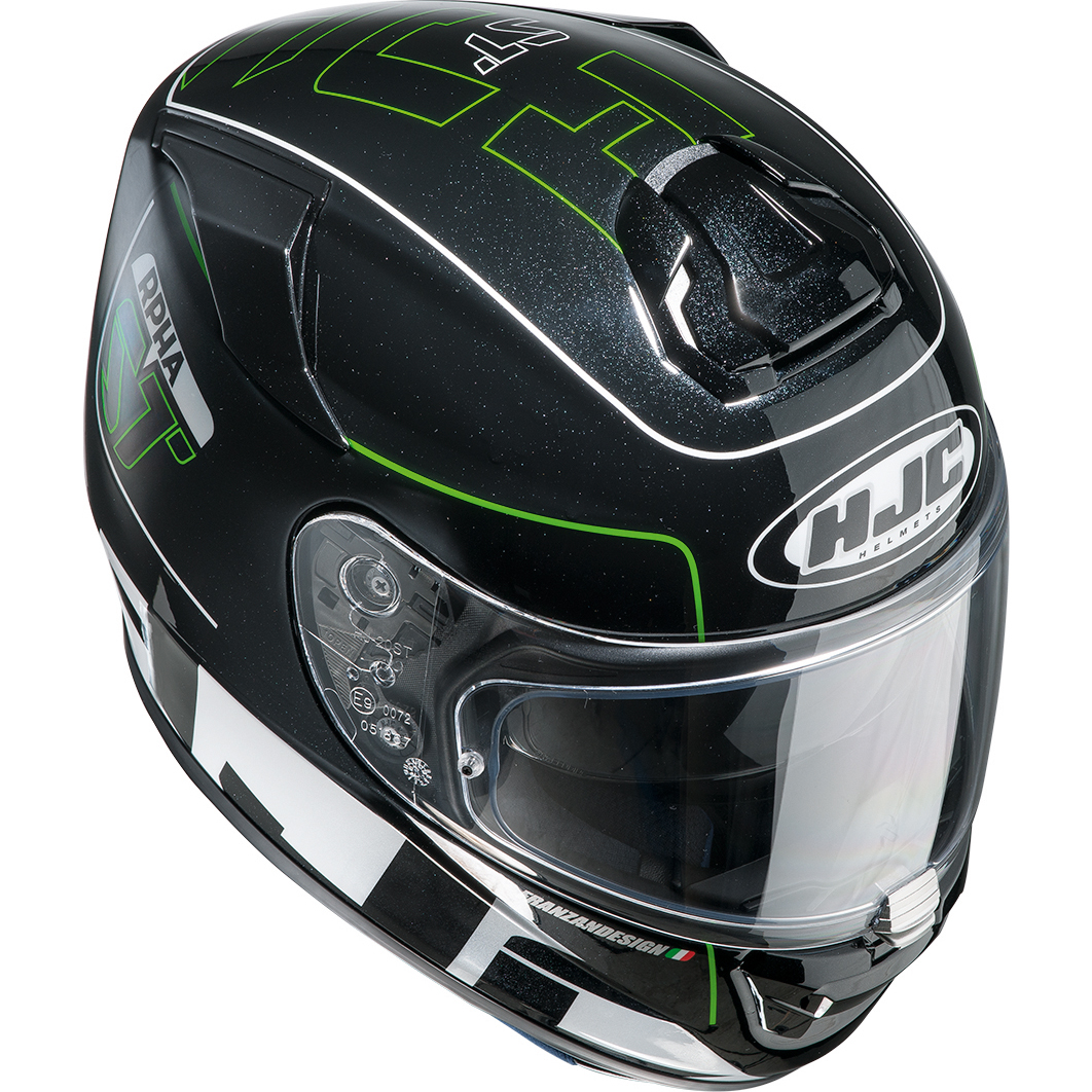 HJC RPHA ST Balmer Green Full Face Motorcycle Helmet Motorbike ACU Gold