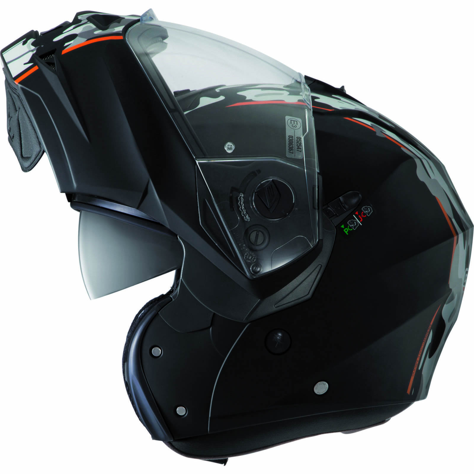 Caberg Duke Commander Flip Up Motorcycle Helmet Road Internal Sun Visor Pinlock eBay