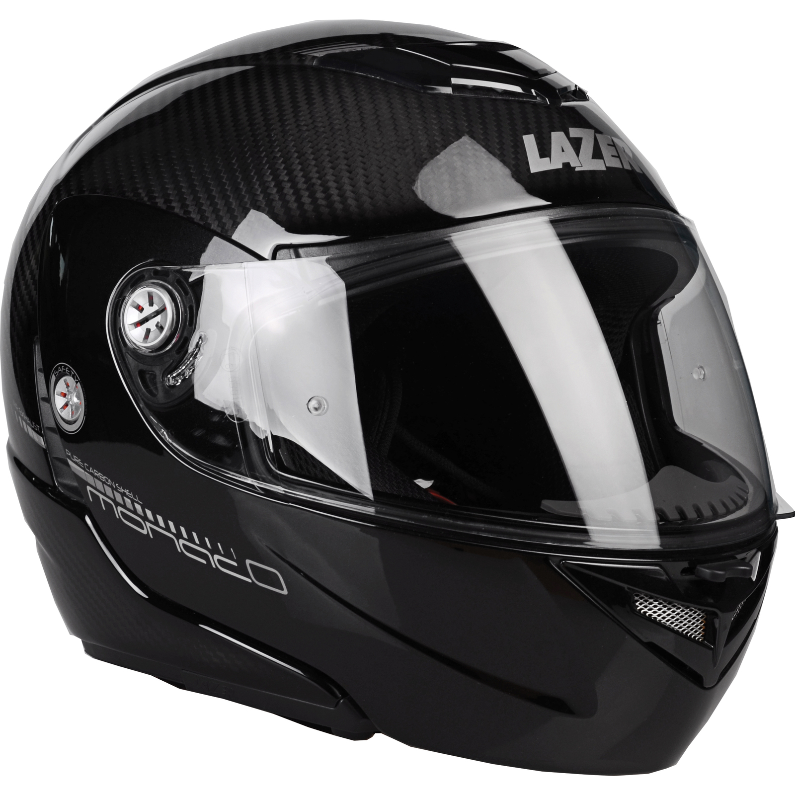 Lazer Monaco Pure Carbon Flip Up Motorcycle Helmet Front Modular